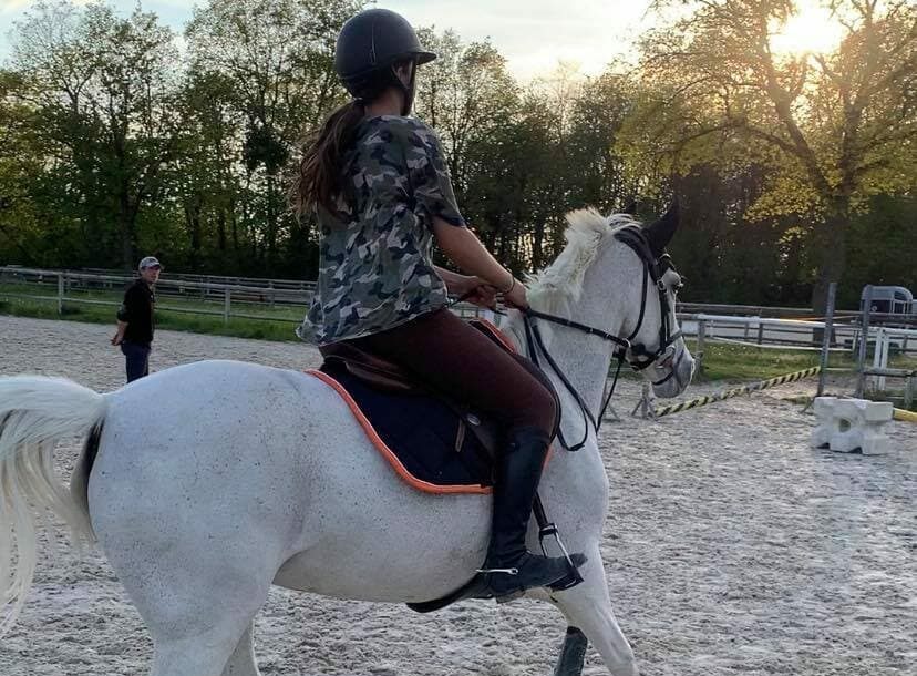 Photo prise lors d'un cours de plat compétition club avec Quentin au club hippique d'eckwersheim près de strasbourg 