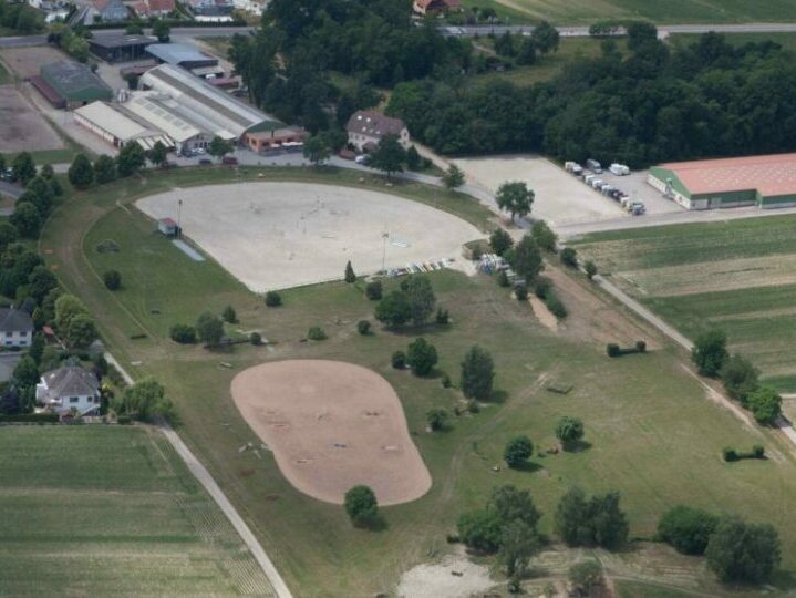 Photo des installations extérieures pour les activités équestres du Club Hippique Eckwersheim situé près de Strasbourg