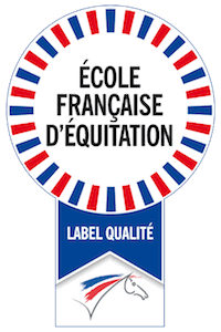 Logo du label qualité d'école française d'équitation CHE